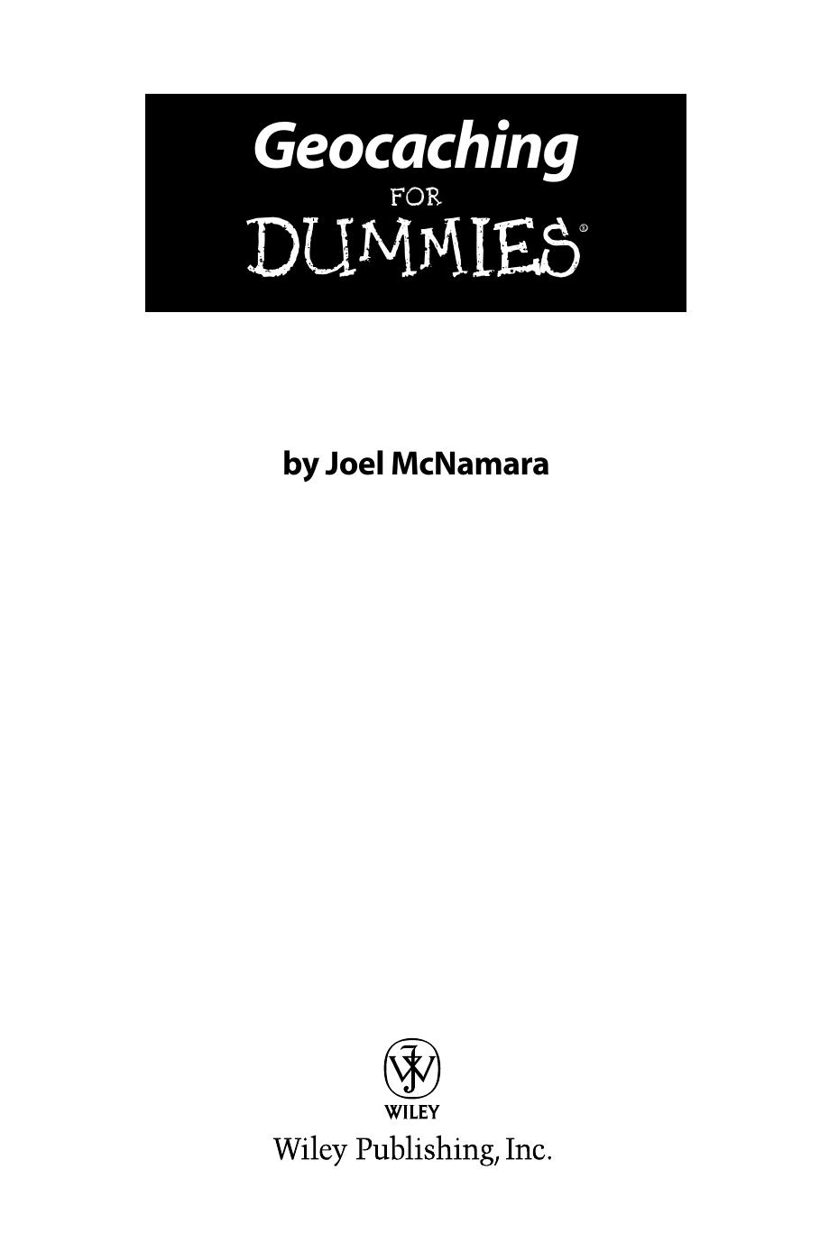 Geocaching for Dummies