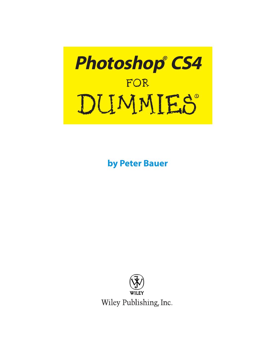 Photoshop CS4 for Dummies