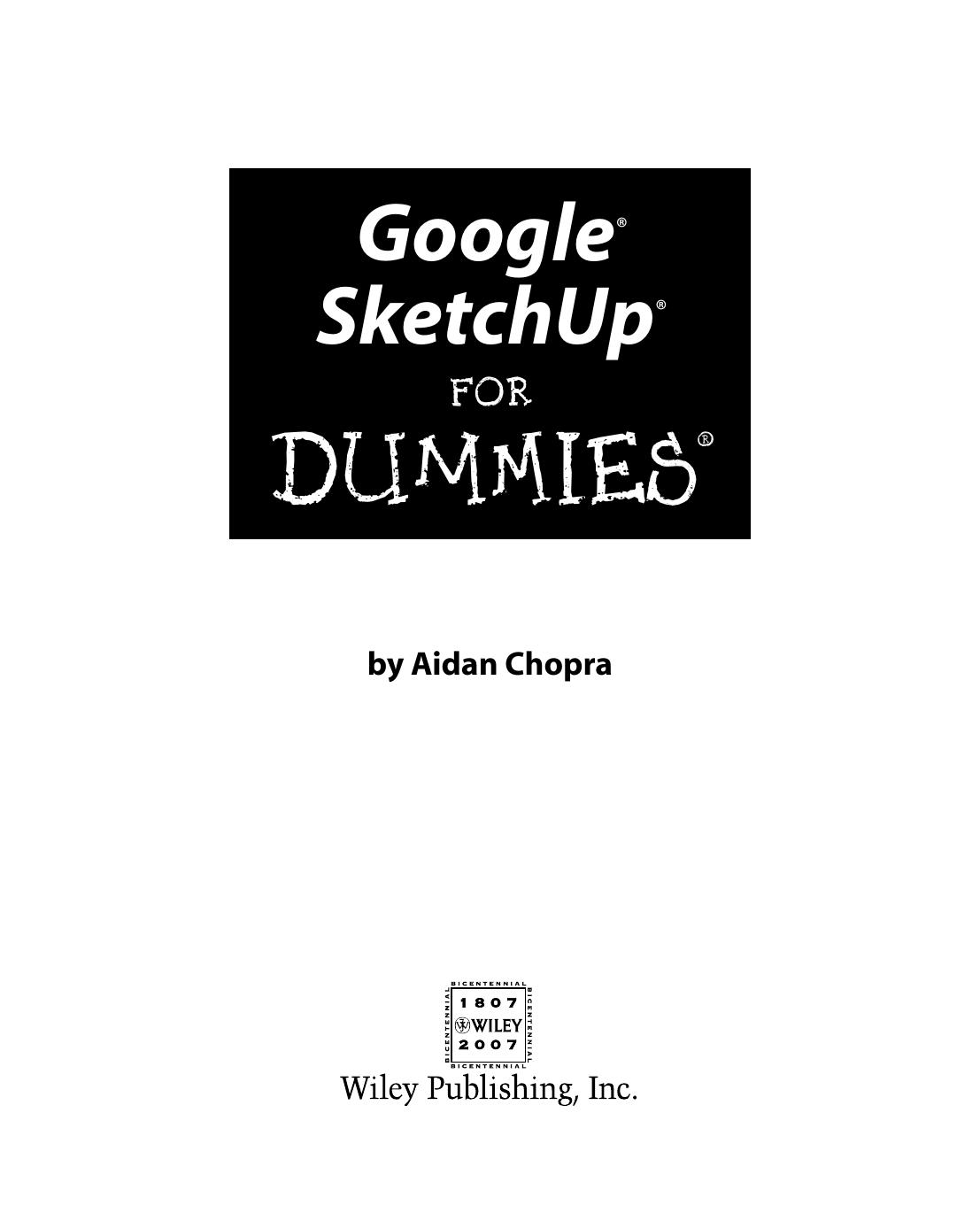 Google SketchUp for Dummies ISBN - 0470137444