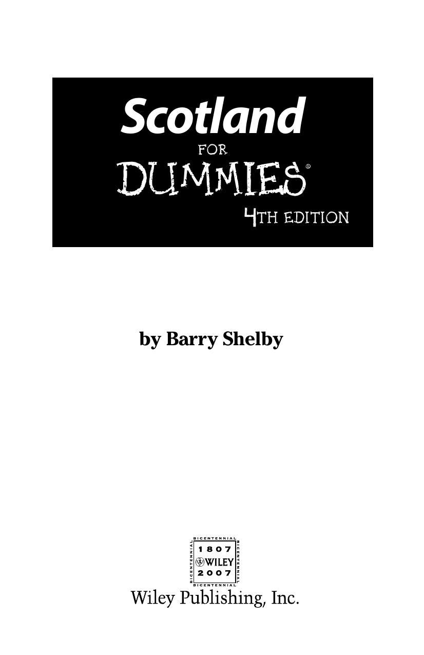 Scotland for Dummies ISBN - 0470069309