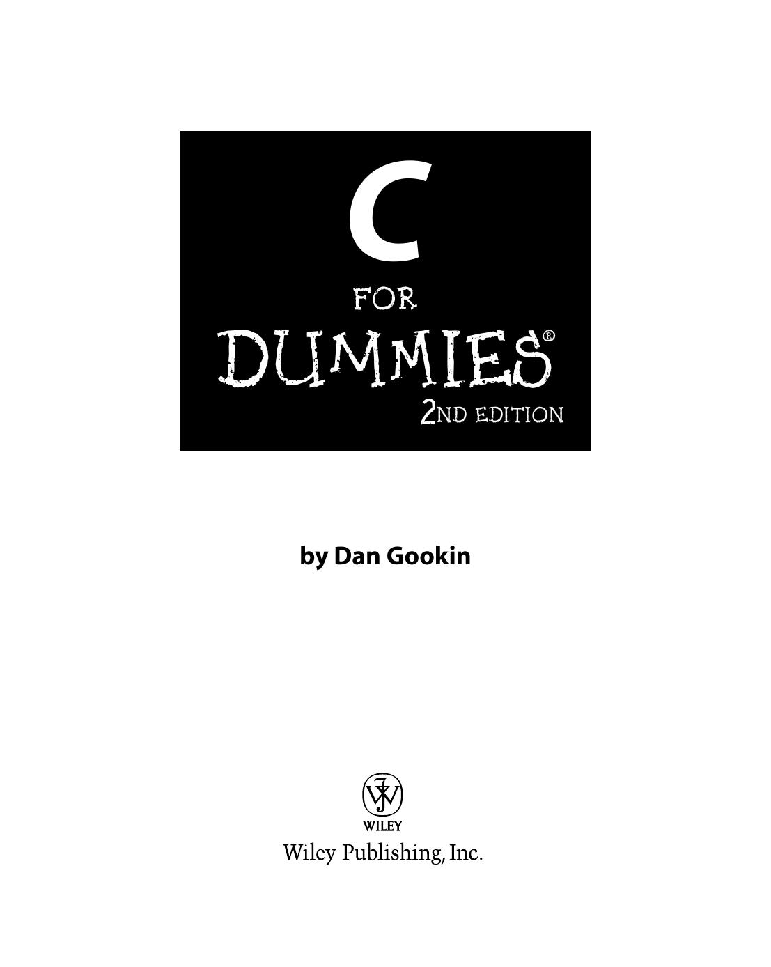 C for Dummies, 2nd Edition