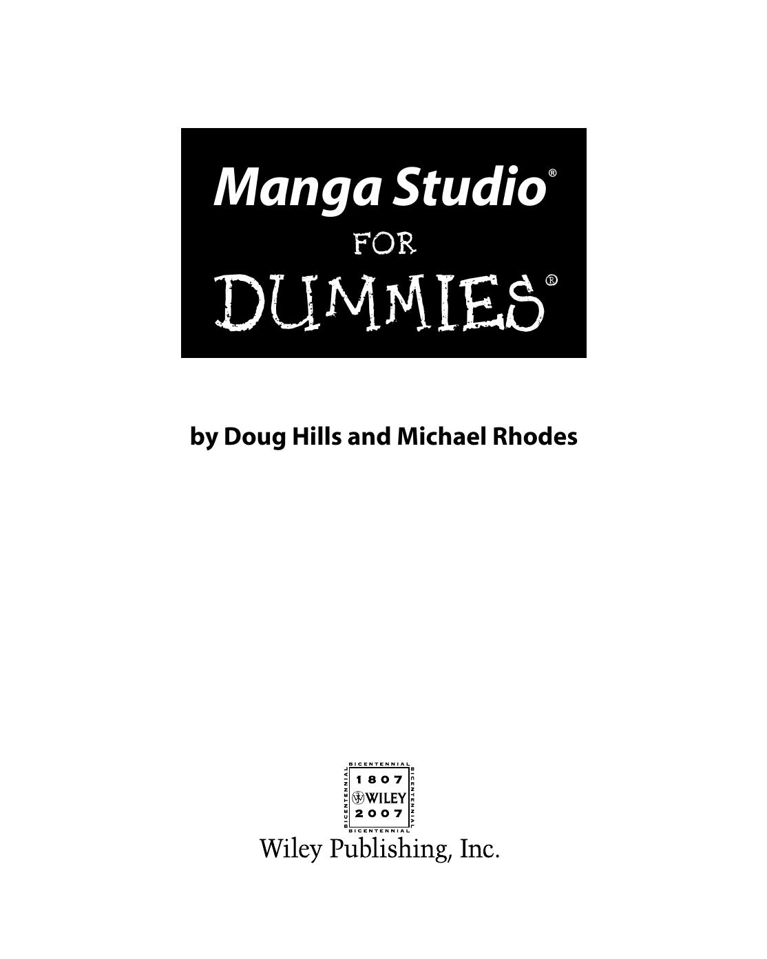 Manga Studio for Dummies